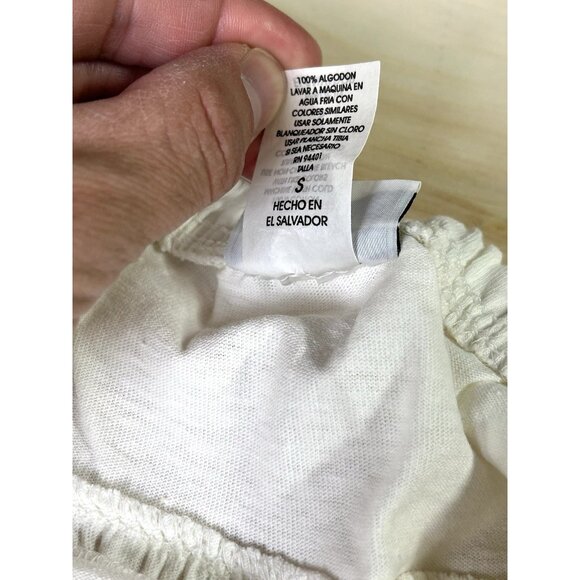 Vintage Pull On Elastic Waist White Shorts Basic Edition Kmart Women’s Small - Picture 7 of 12